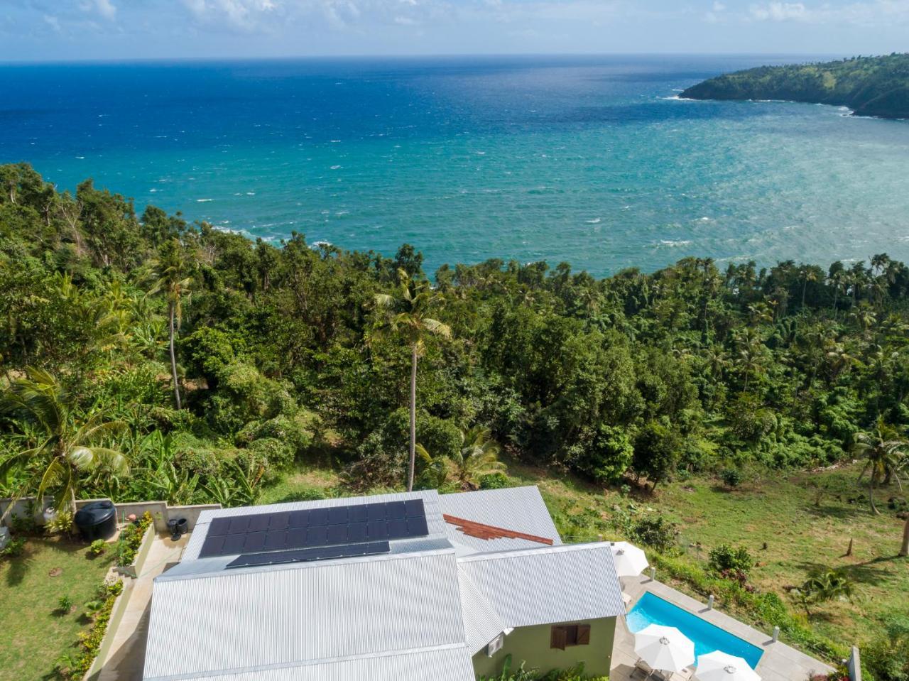 Pagua Bay House - Oceanfront Cabana'S Marigot Eksteriør bilde