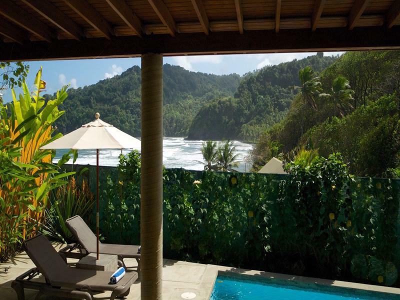 Pagua Bay House - Oceanfront Cabana'S Marigot Eksteriør bilde
