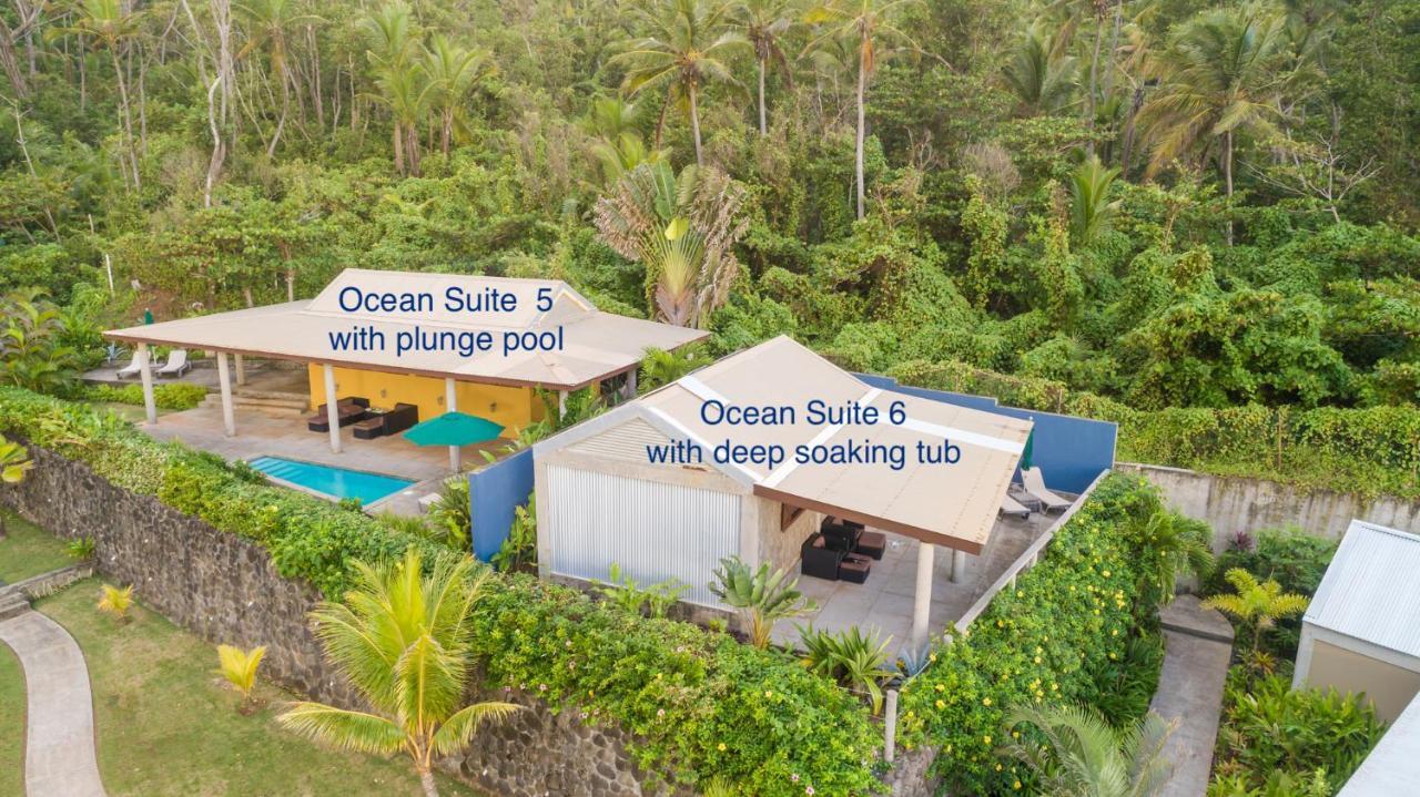 Pagua Bay House - Oceanfront Cabana'S Marigot Eksteriør bilde